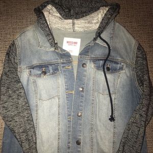 LIKE NEW! Denim Hoodie Jacket